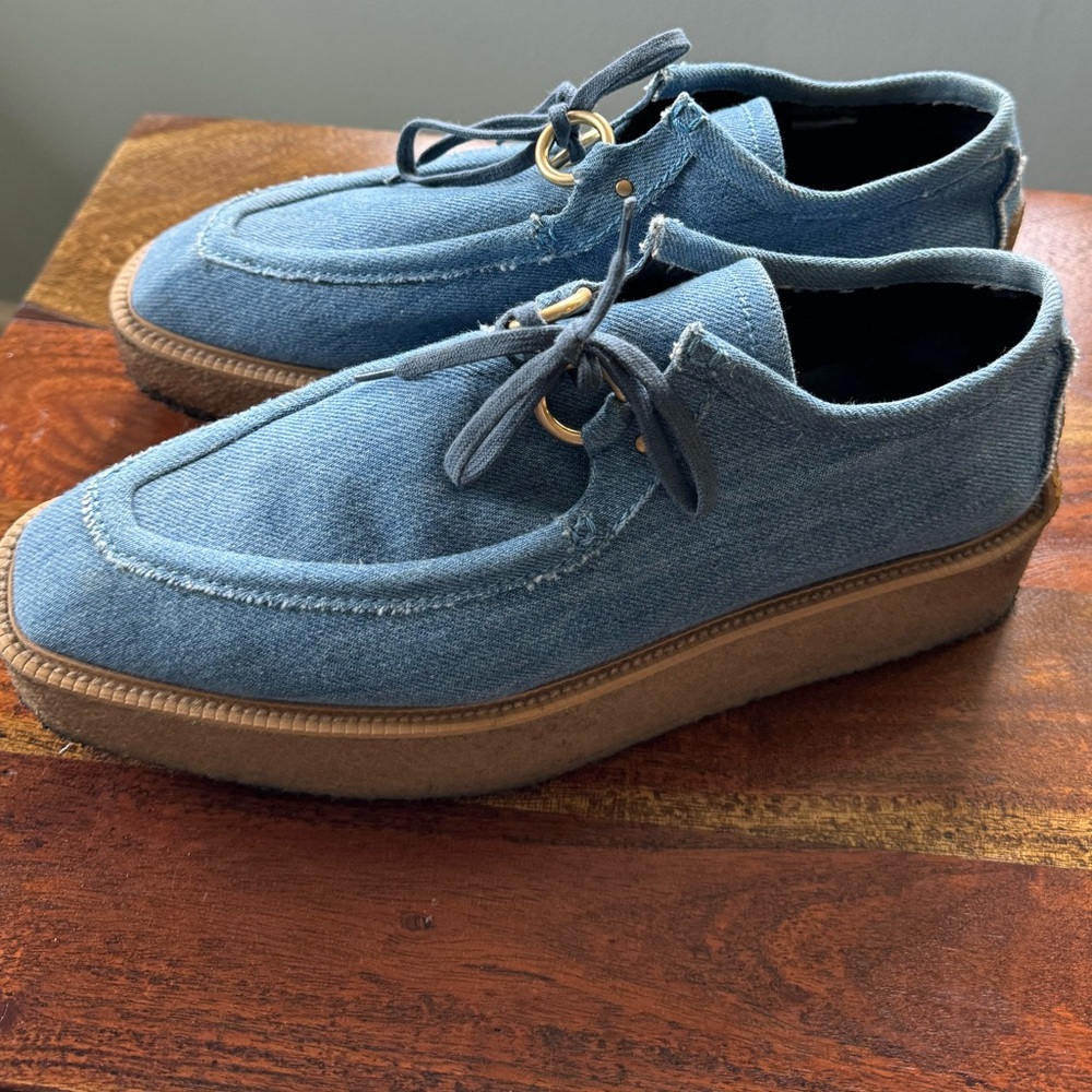 Stella McCartney Denim Platform Shoes